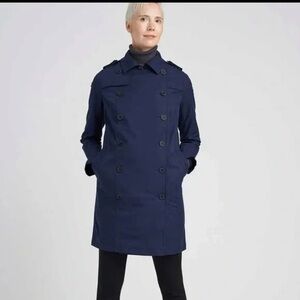Universal Standard Deep Blue Trench Coat